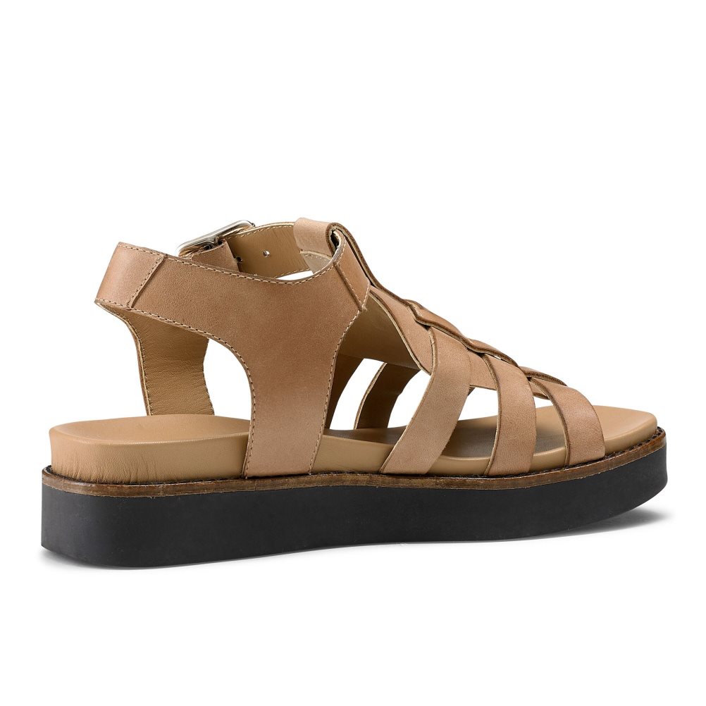 Russell & Bromley Portland Fisherman Platta Sandaler Dam Bruna | EBMKU-5930