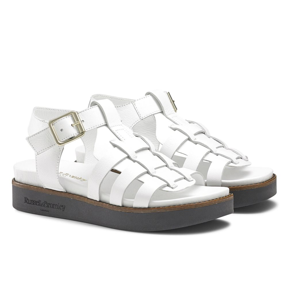Russell & Bromley Portland Fisherman Platta Sandaler Dam Vita | MIJLO-0985
