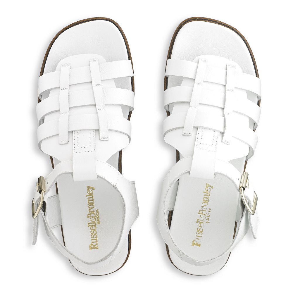 Russell & Bromley Portland Fisherman Platta Sandaler Dam Vita | MIJLO-0985