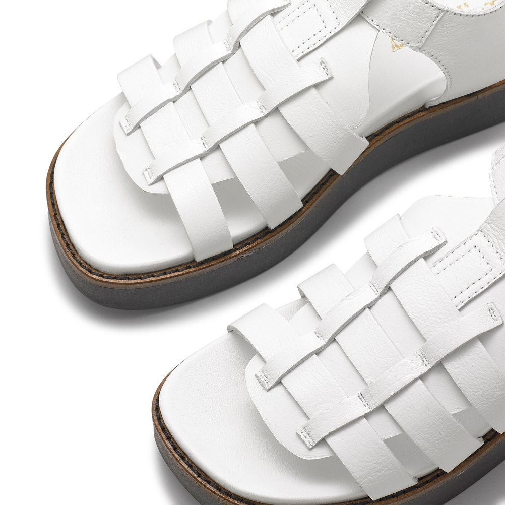 Russell & Bromley Portland Fisherman Platta Sandaler Dam Vita | MIJLO-0985