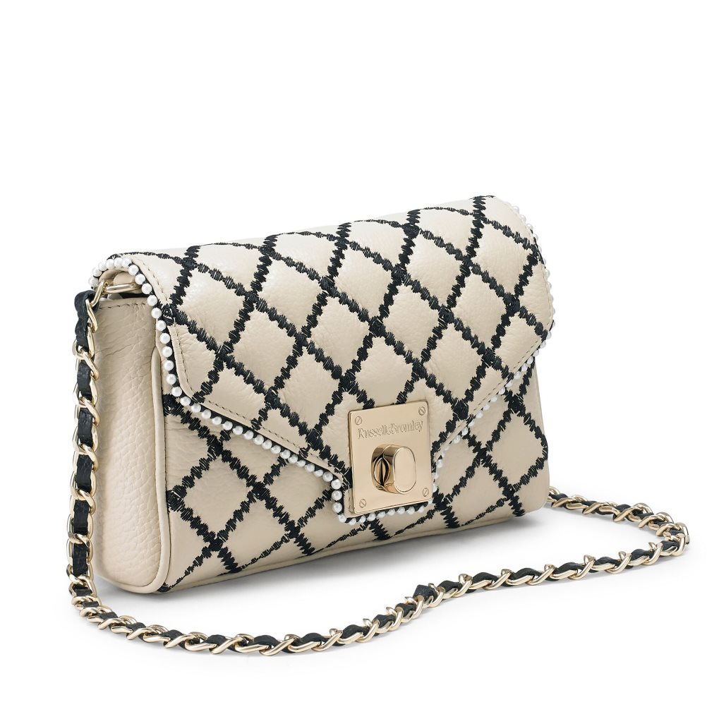 Russell & Bromley Promenade Mini Chain Crossbody Väska Dam Beige | OGSTE-1935