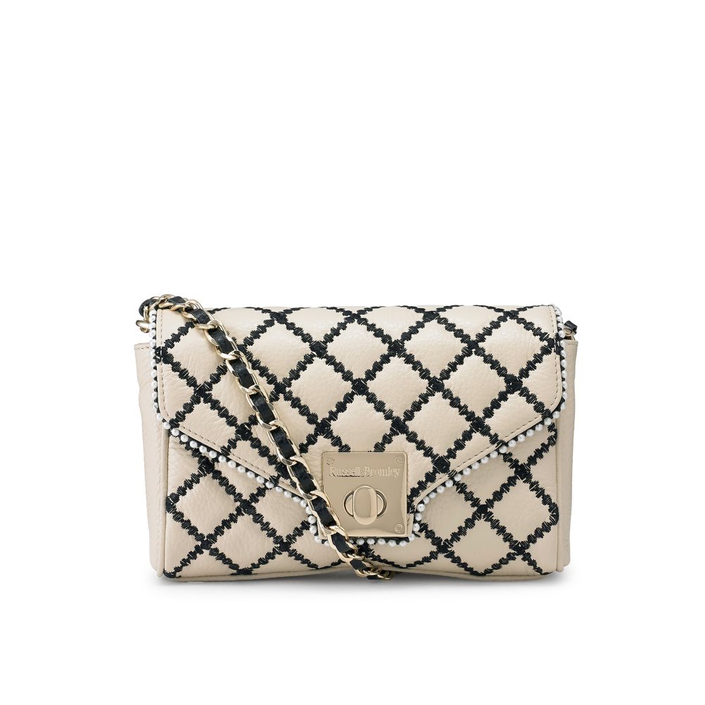 Russell & Bromley Promenade Mini Chain Crossbody Väska Dam Beige | OGSTE-1935