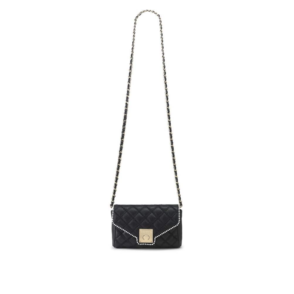 Russell & Bromley Promenade Pearl Trim Crossbody Väska Dam Svarta | CUEXP-2503