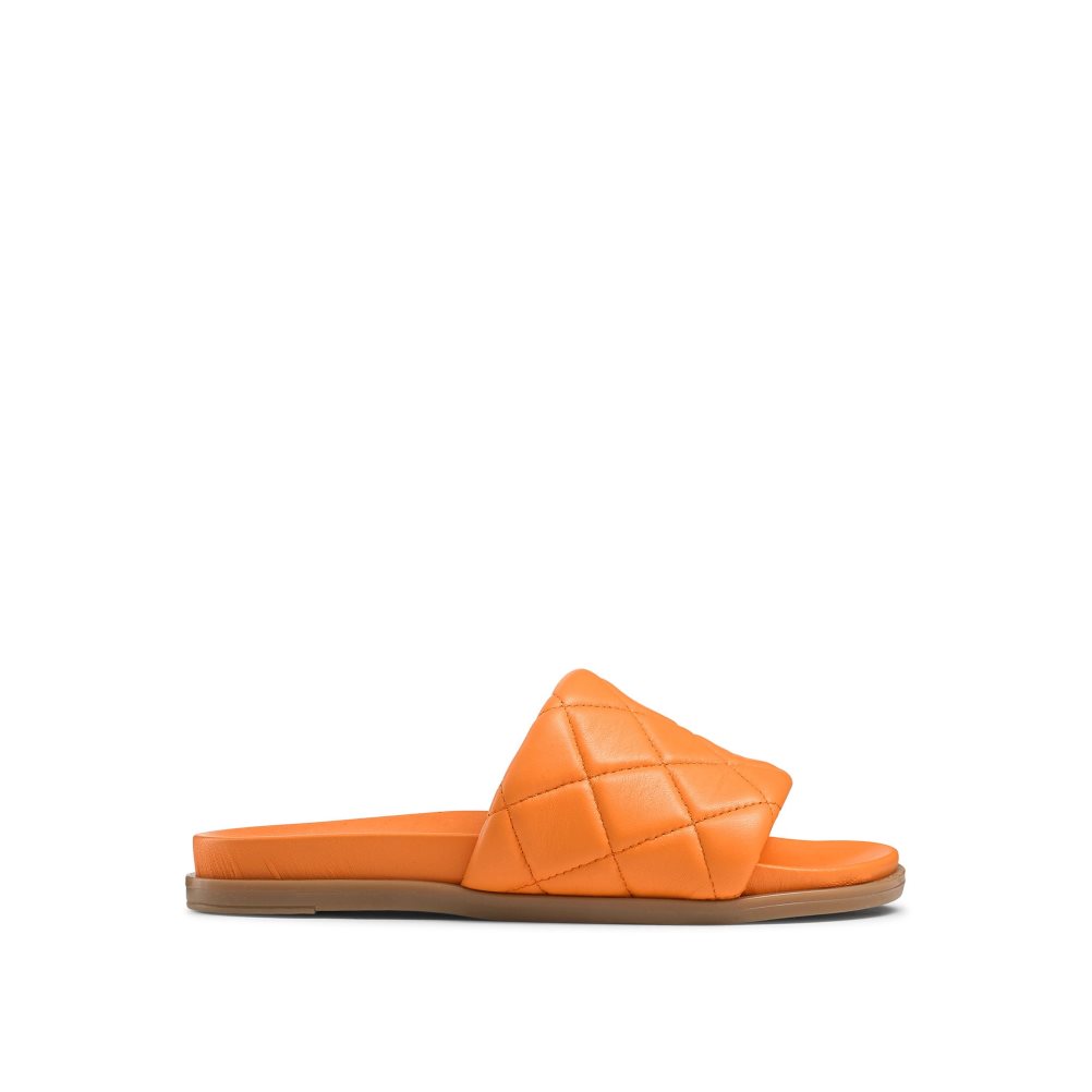Russell & Bromley Quilted Badtofflor Dam Orange | IHRLC-3416