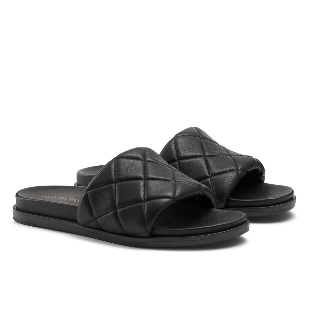 Russell & Bromley Quilted Badtofflor Dam Svarta | XQCLV-4076