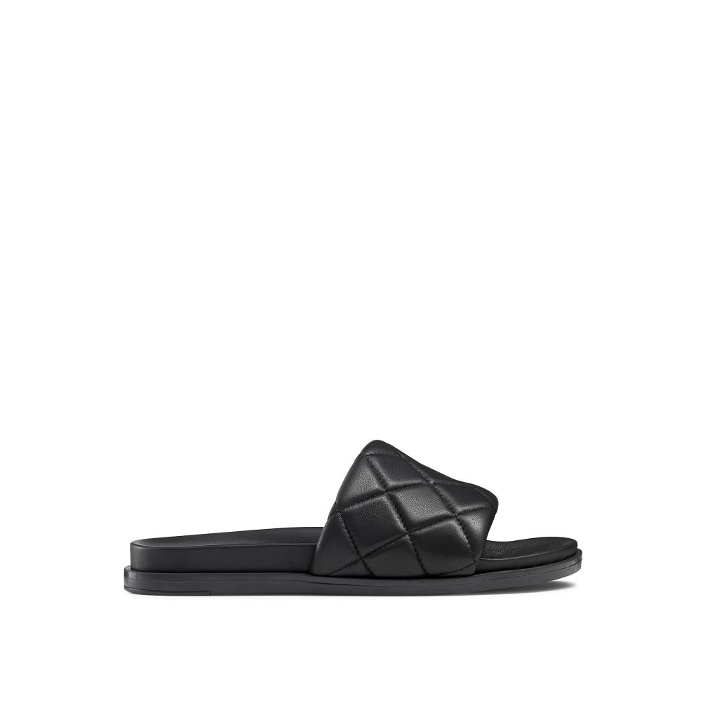 Russell & Bromley Quilted Badtofflor Dam Svarta | XQCLV-4076