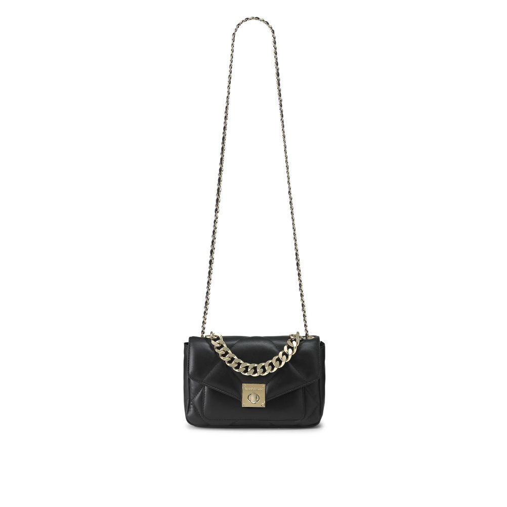 Russell & Bromley Quiltpuff Midi Mini Väska Dam Svarta | YBOEL-3967