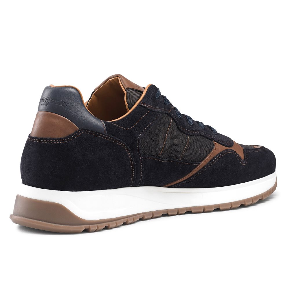 Russell & Bromley Rannoch Oxford Spets Runner Sneakers Herr Svarta Marinblå | QEHLA-1982