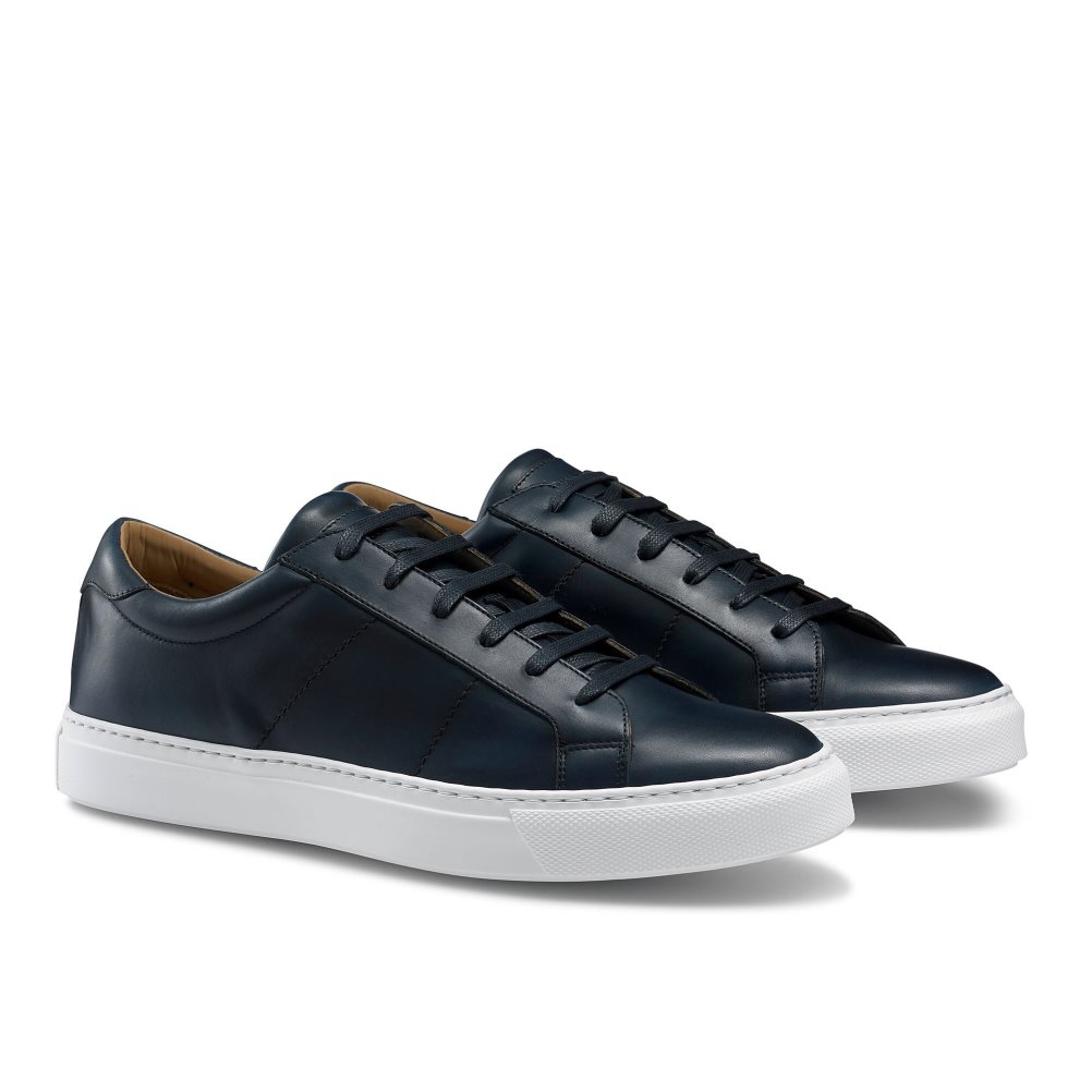 Russell & Bromley Realtime Luxury Sneakers Herr Marinblå | LJGPM-3597