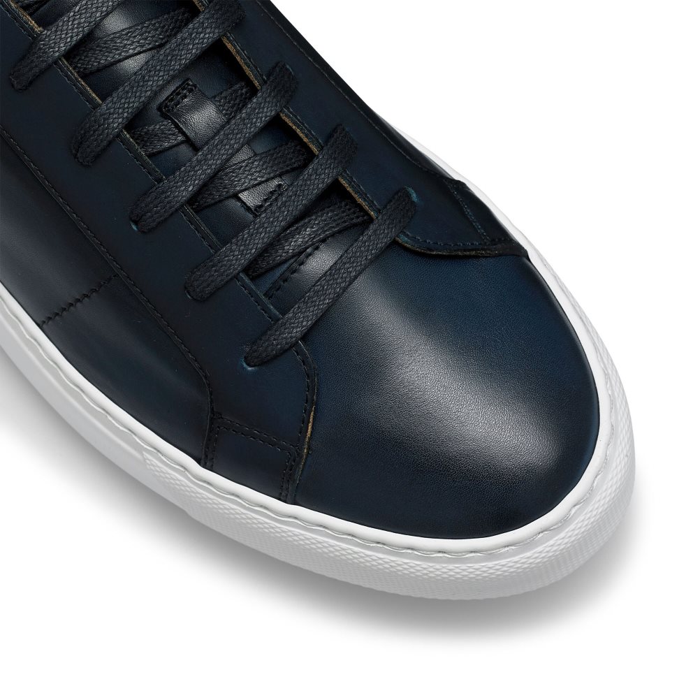 Russell & Bromley Realtime Luxury Sneakers Herr Marinblå | LJGPM-3597