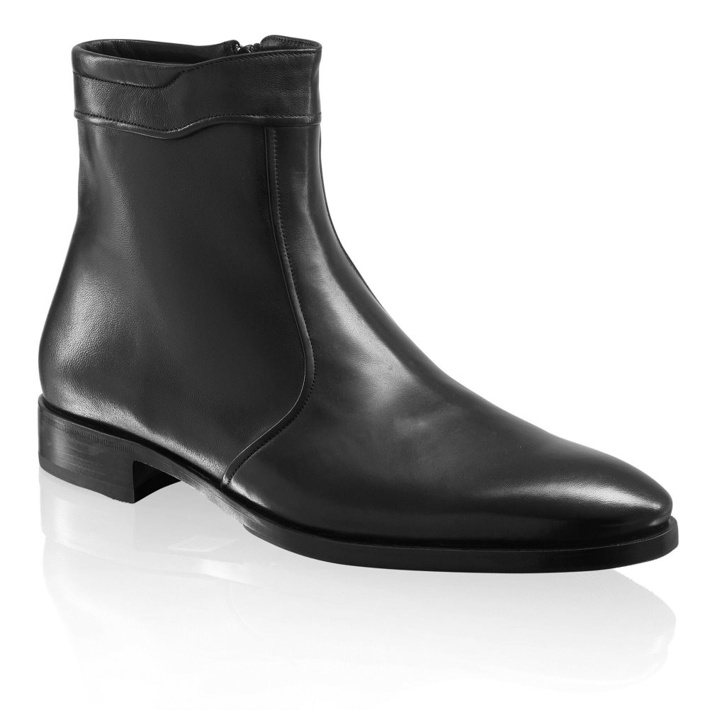 Russell & Bromley Repeat Zip Ankelboots Herr Svarta | RBNPY-7315