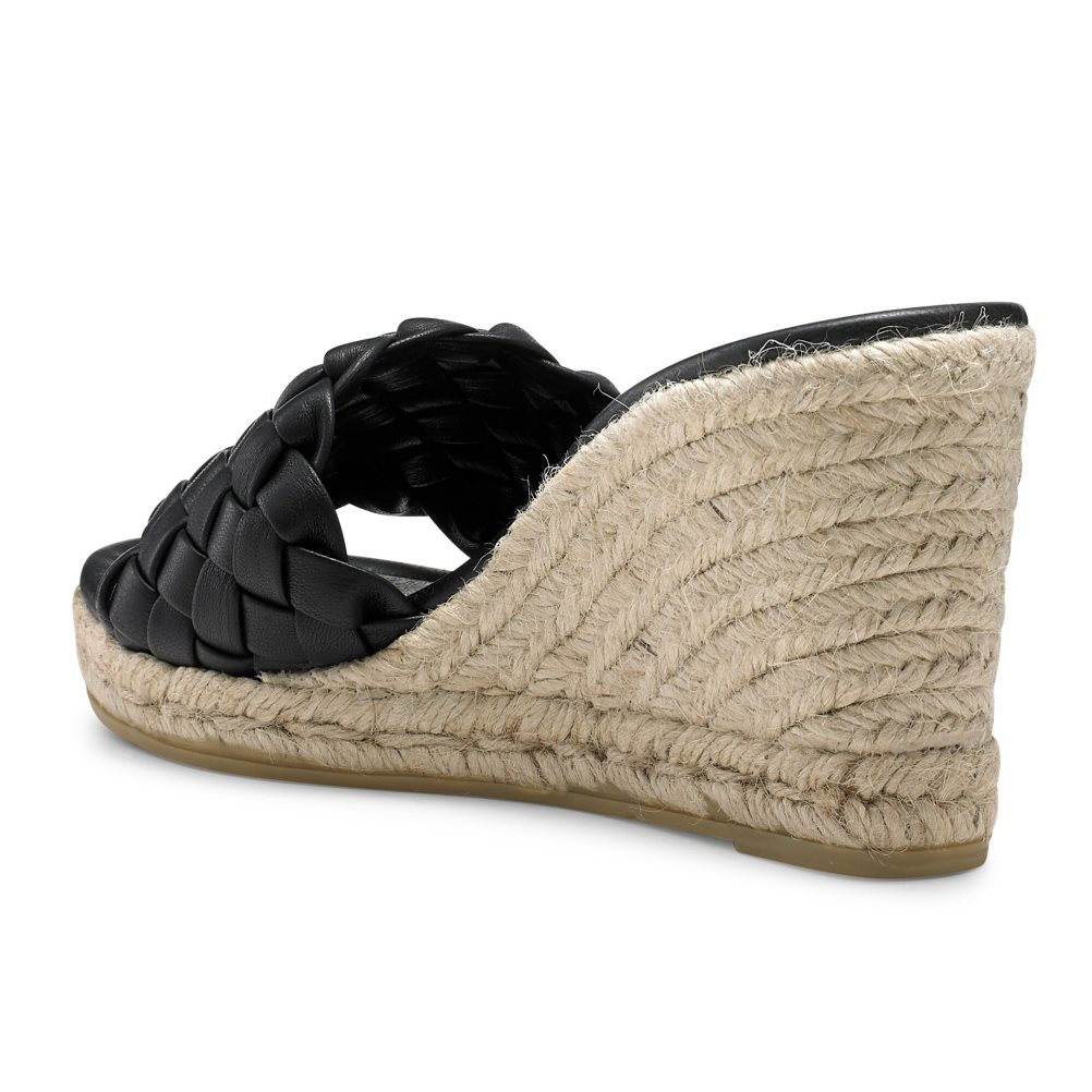 Russell & Bromley Rhapsody Plaited Espadrille Kilklack Dam Svarta | UDKHC-4612