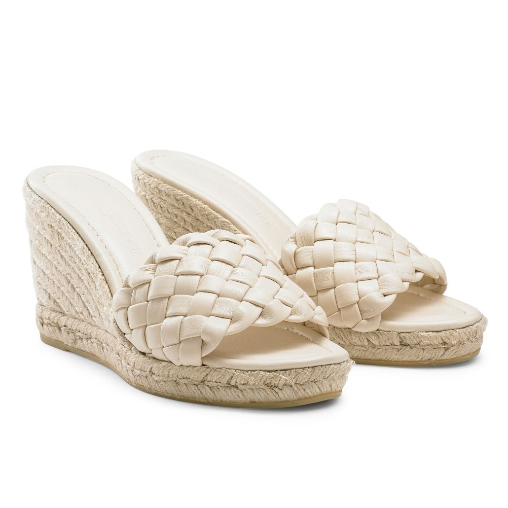 Russell & Bromley Rhapsody Plaited Espadrille Kilklack Dam Grädde | WEVPC-6253