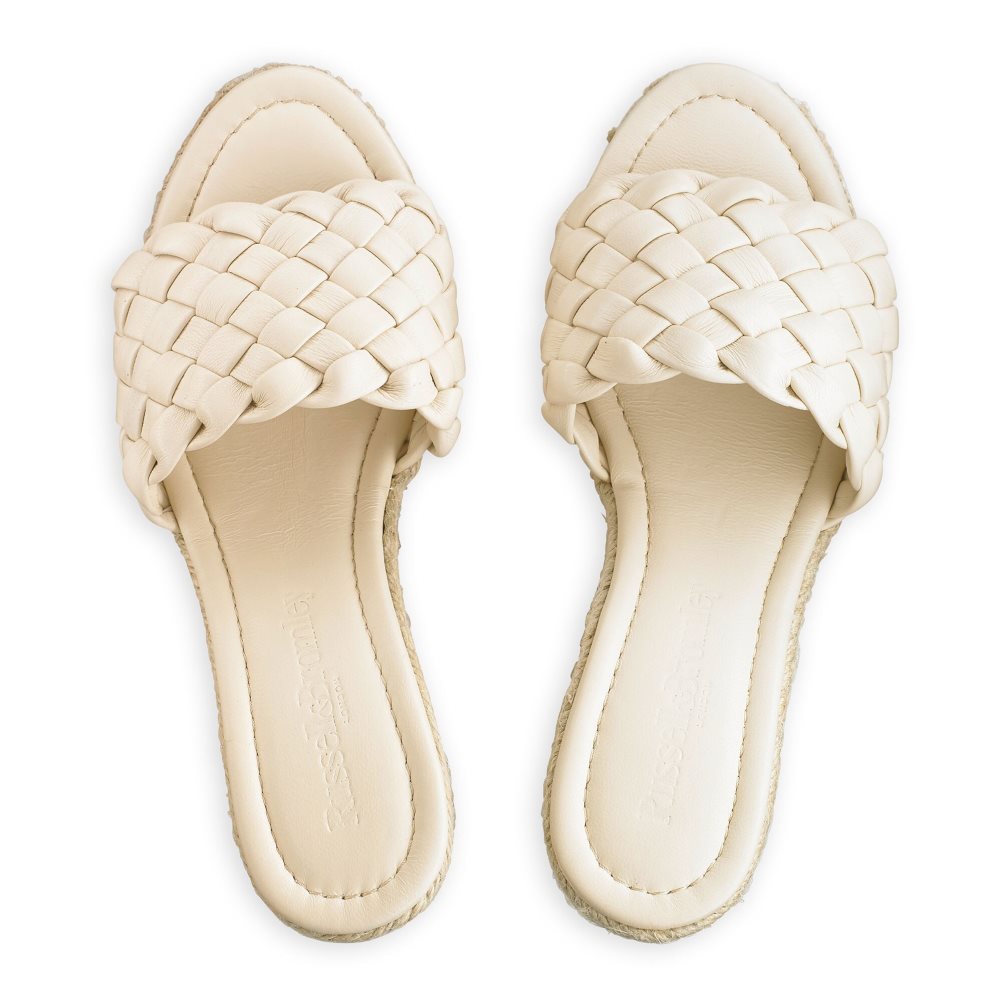 Russell & Bromley Rhapsody Plaited Espadrille Kilklack Dam Grädde | WEVPC-6253