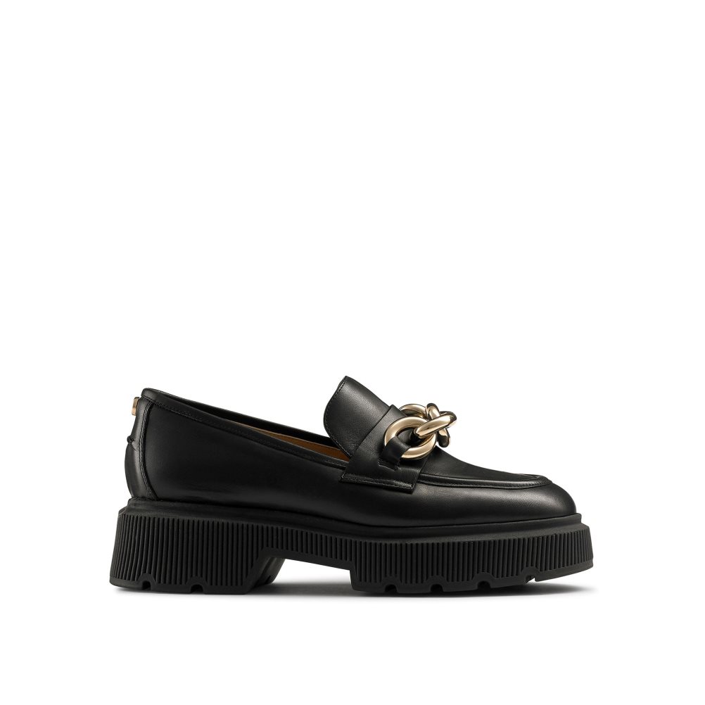 Russell & Bromley Ringo Heavy Ring Loafers Dam Svarta | BVUDT-6758