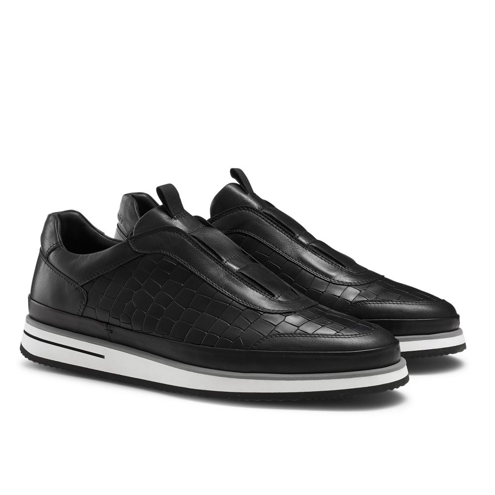 Russell & Bromley San Giusto Oxford Laceless Sneakers Herr Svarta | OFJGU-4756