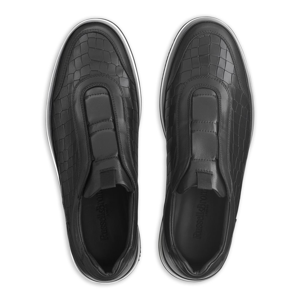 Russell & Bromley San Giusto Oxford Laceless Sneakers Herr Svarta | OFJGU-4756
