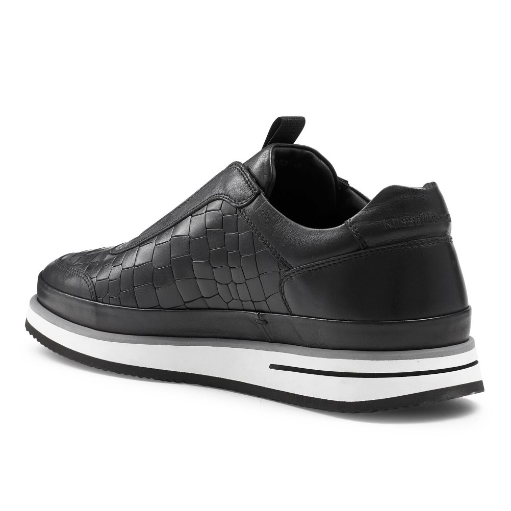 Russell & Bromley San Giusto Oxford Laceless Sneakers Herr Svarta | OFJGU-4756