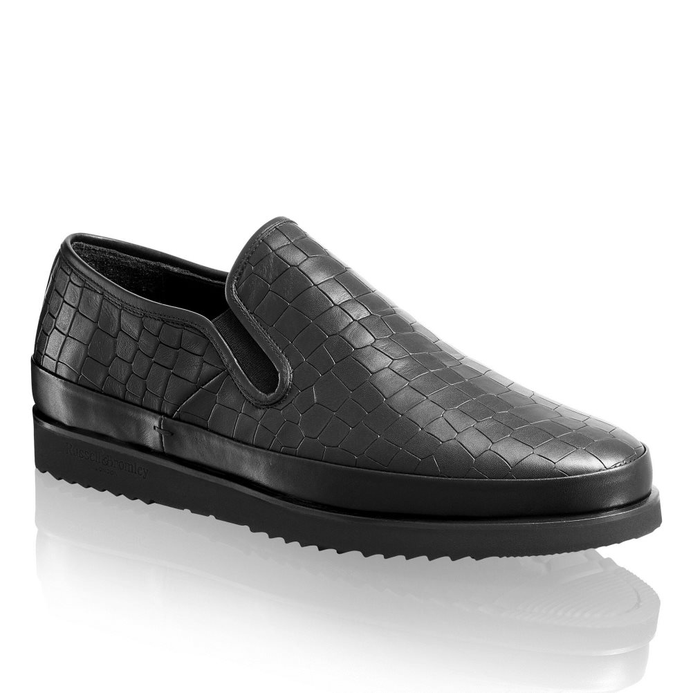Russell & Bromley Sanmarino Slip-on Sneakers Herr Svarta | XAMSY-7521