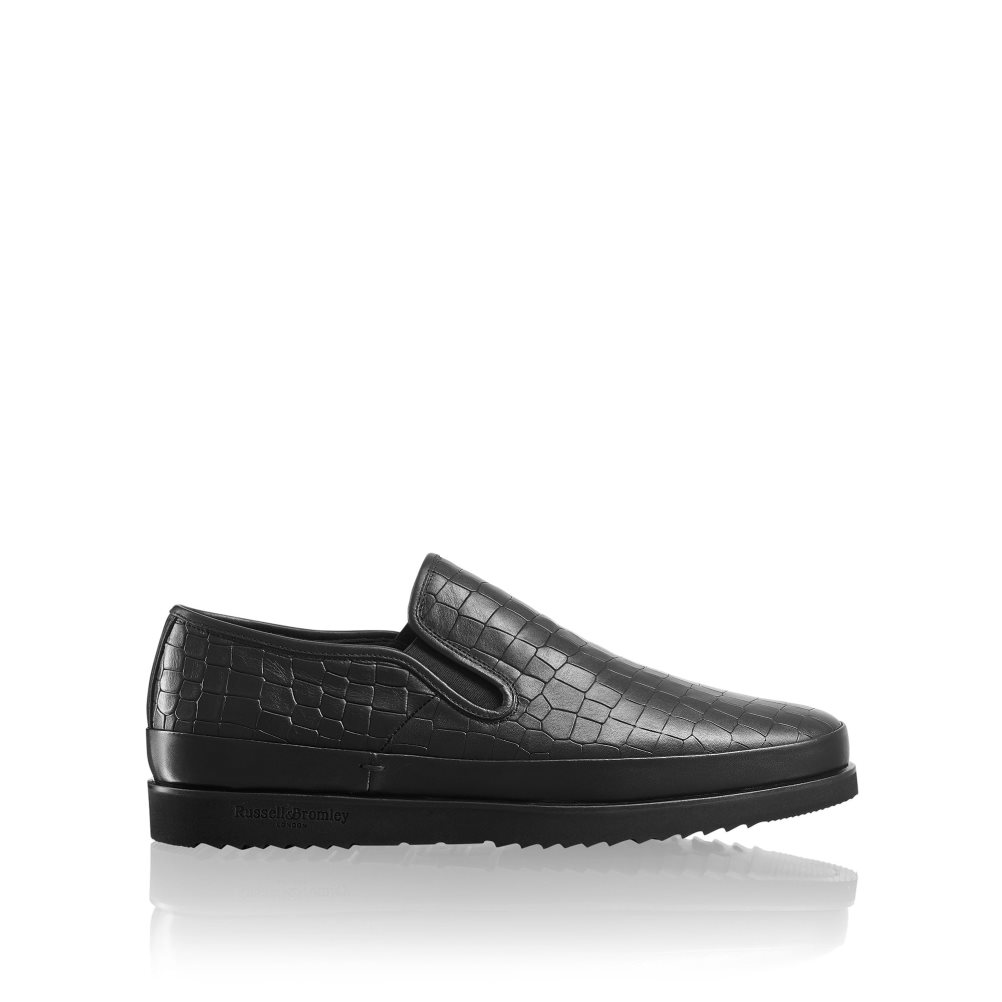Russell & Bromley Sanmarino Slip-on Sneakers Herr Svarta | XAMSY-7521