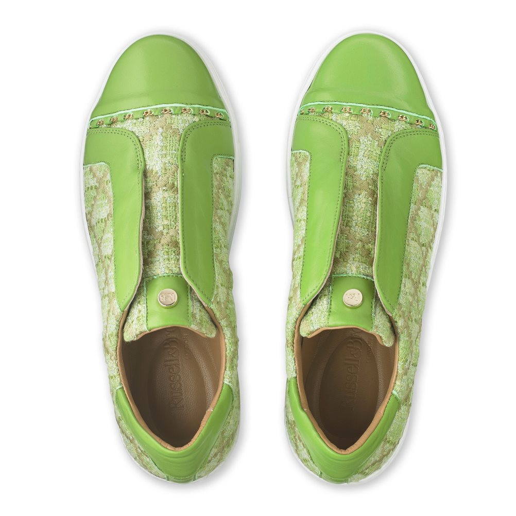 Russell & Bromley Seawalk Laceless Sneakers Dam Gröna | NRTXS-0794
