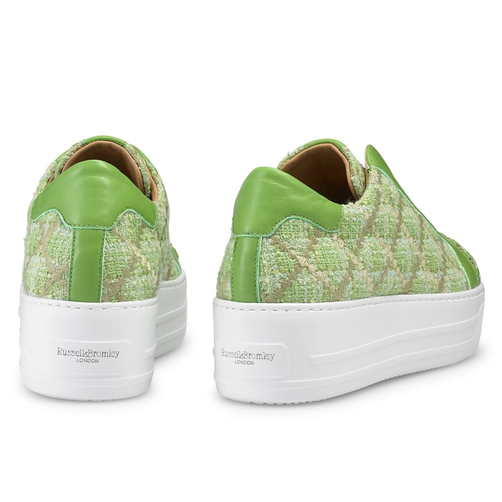 Russell & Bromley Seawalk Laceless Sneakers Dam Gröna | NRTXS-0794