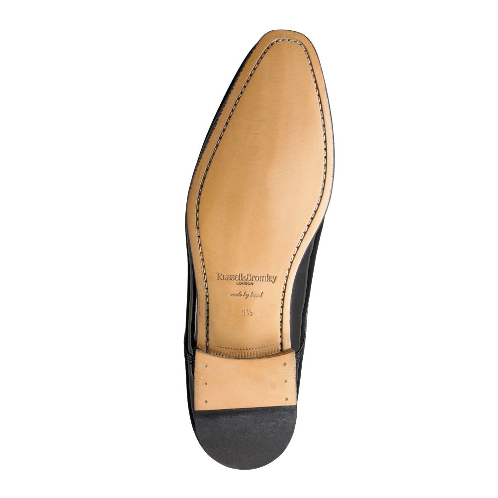 Russell & Bromley Sinatra Lack Derby Spets-up Formella Skor Herr Svarta | RMSJZ-4908