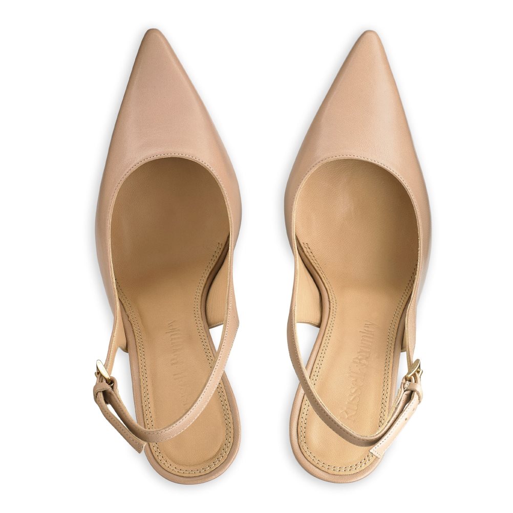 Russell & Bromley Slingback Point Pumps Dam Ljusbruna | EITOF-4852