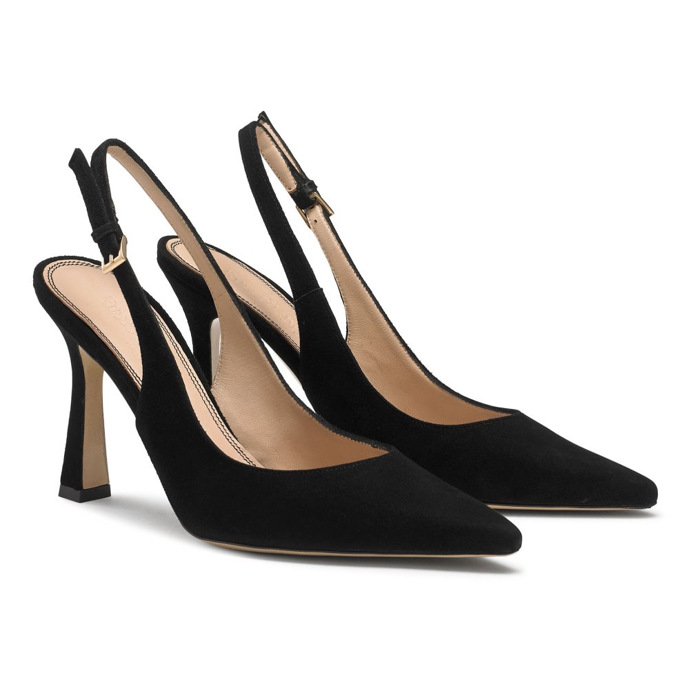 Russell & Bromley Slingback Point Pumps Dam Svarta | QNSTC-3260