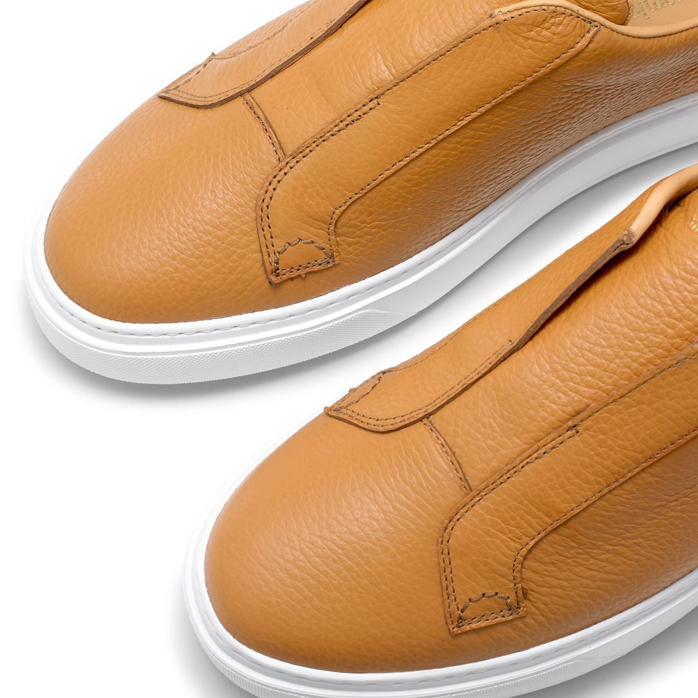 Russell & Bromley Slipway Laceless Sneakers Herr Bruna | HKOME-5912
