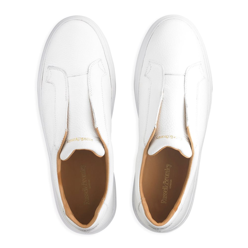 Russell & Bromley Slipway Laceless Sneakers Herr Vita | PDTCQ-7395