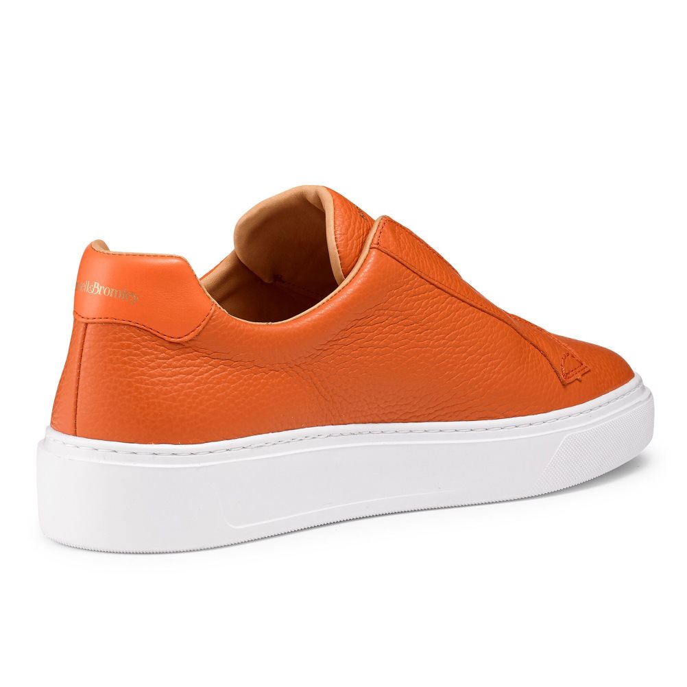 Russell & Bromley Slipway Laceless Sneakers Herr Orange | ZYSTJ-1534