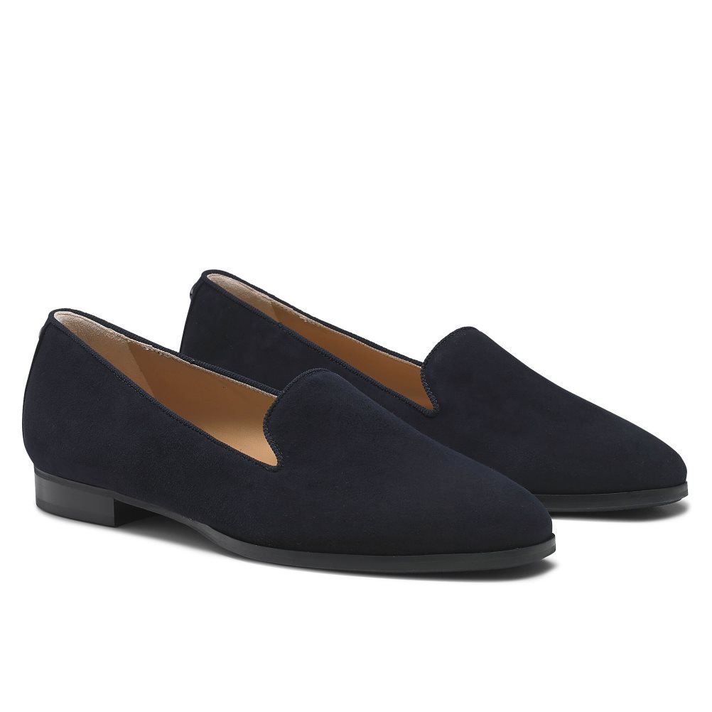 Russell & Bromley Smoking Klänning Ballerina Dam Marinblå | CJPYS-2981