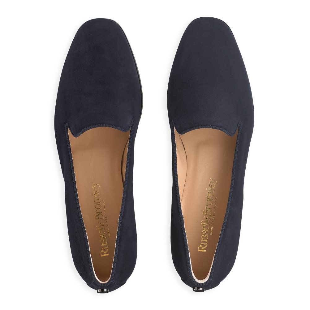 Russell & Bromley Smoking Klänning Ballerina Dam Marinblå | CJPYS-2981