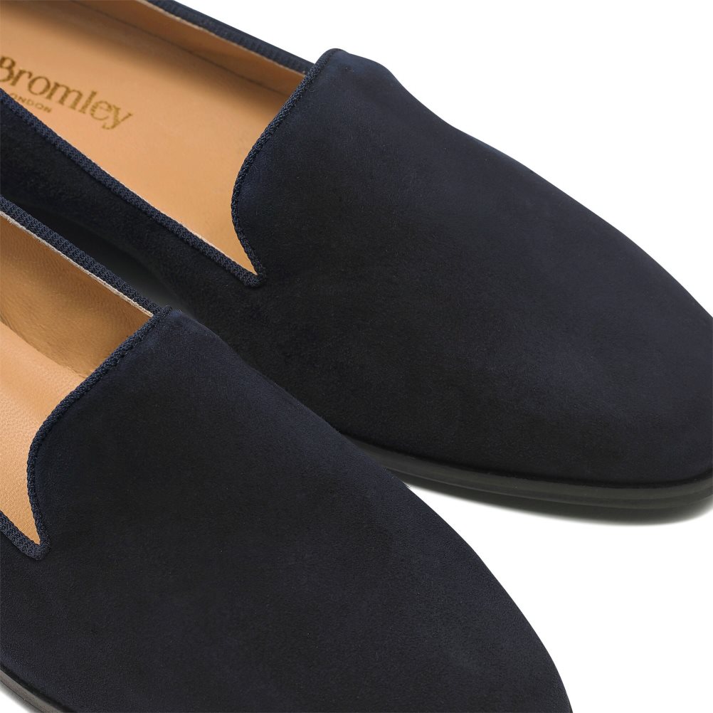 Russell & Bromley Smoking Klänning Ballerina Dam Marinblå | CJPYS-2981