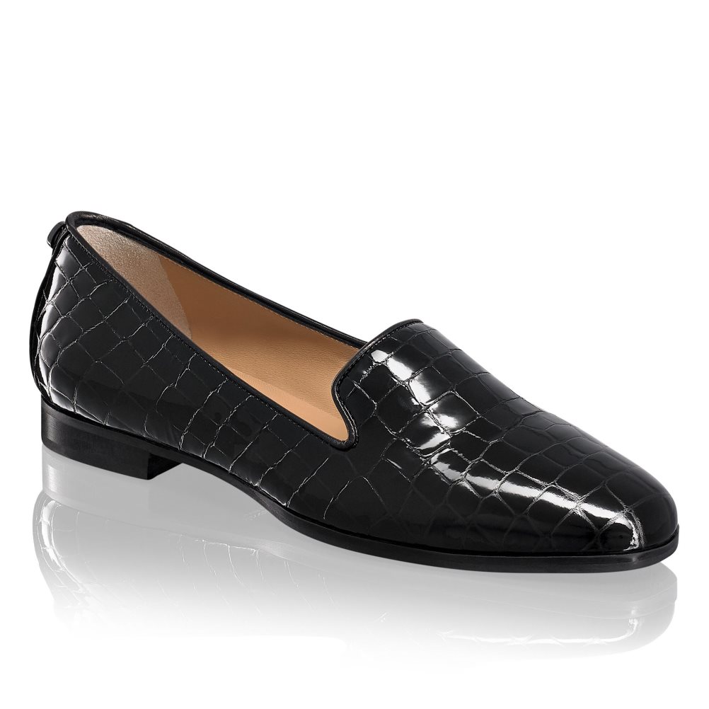 Russell & Bromley Smoking Klänning Ballerina Dam Svarta | WMNJB-6897