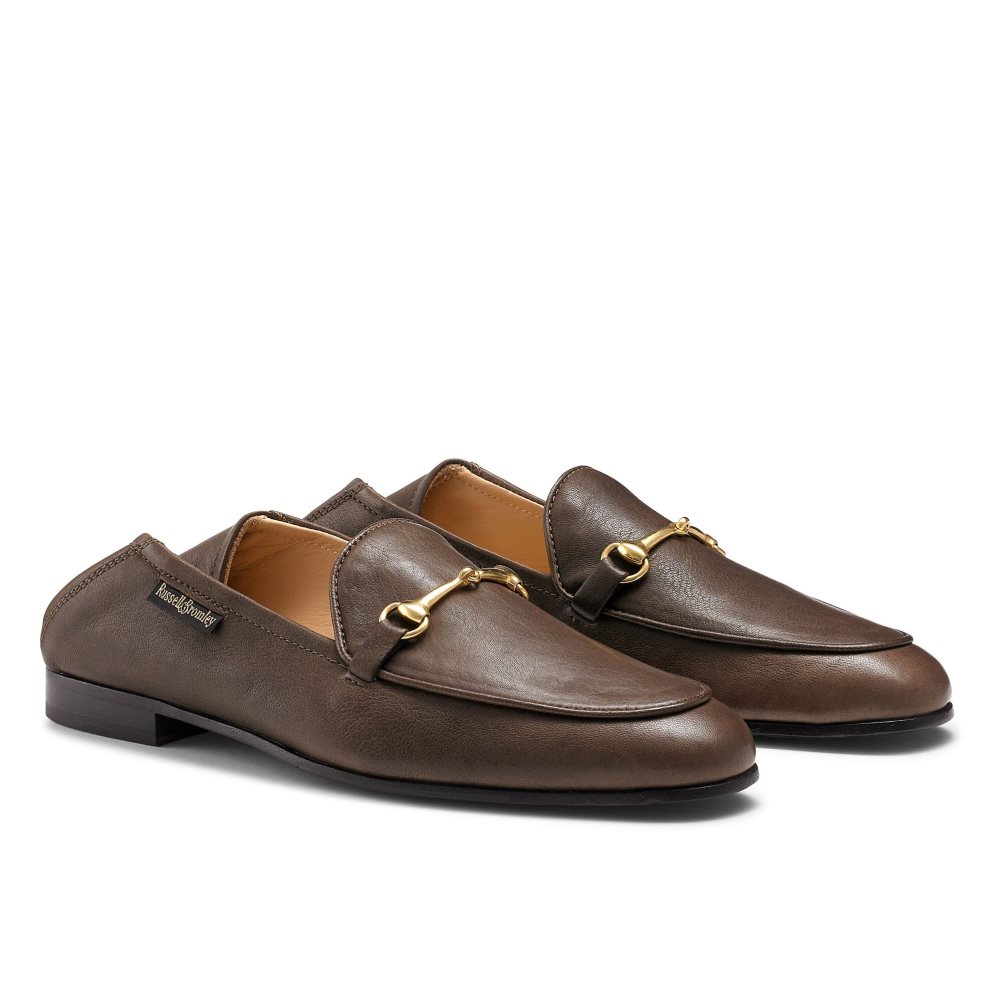 Russell & Bromley Snaffle Loafers Dam Mörkbruna | KMDCF-6317