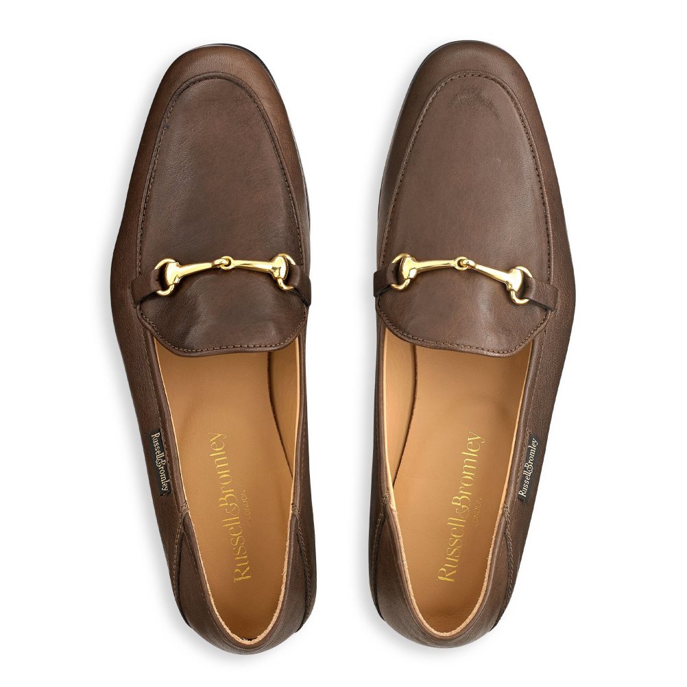 Russell & Bromley Snaffle Loafers Dam Mörkbruna | KMDCF-6317