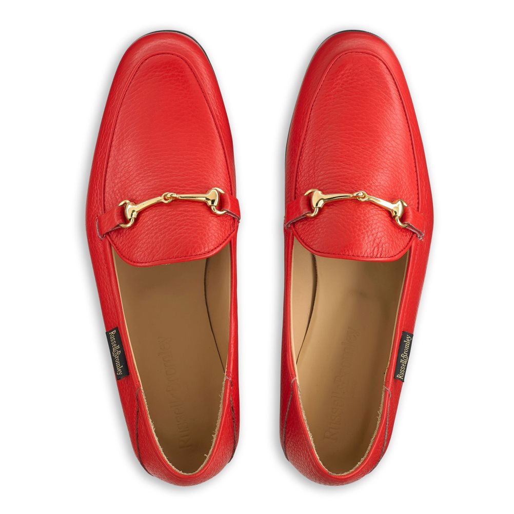 Russell & Bromley Snaffle Loafers Dam Röda | SRMLH-9603