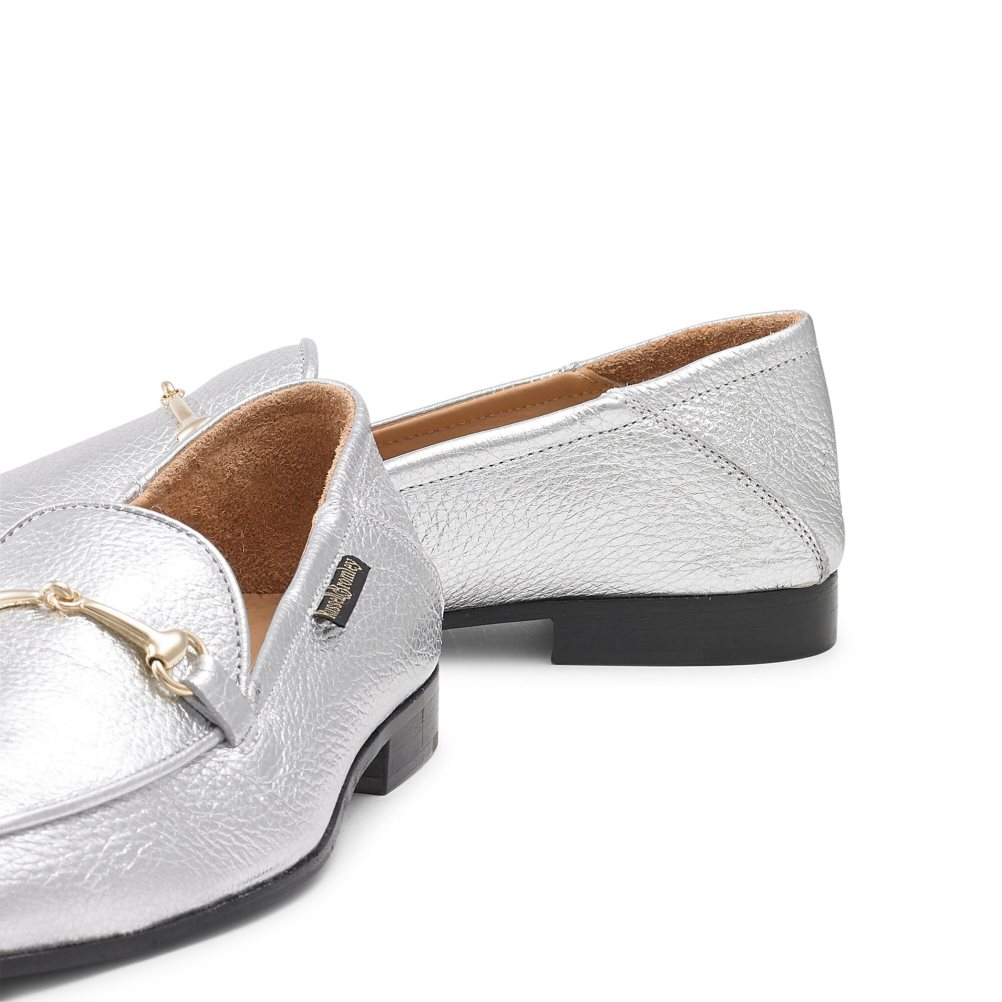 Russell & Bromley Snaffle Loafers Dam Silver | FJAHX-9462