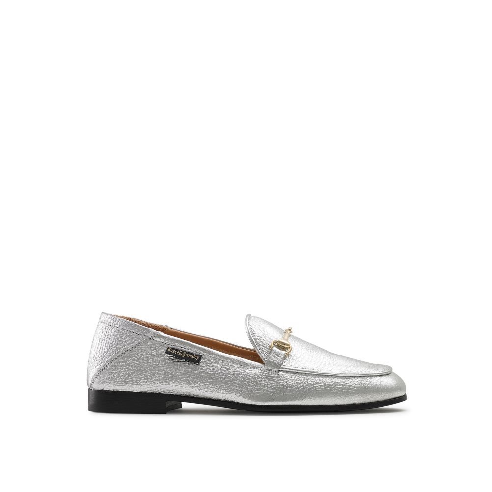 Russell & Bromley Snaffle Loafers Dam Silver | FJAHX-9462