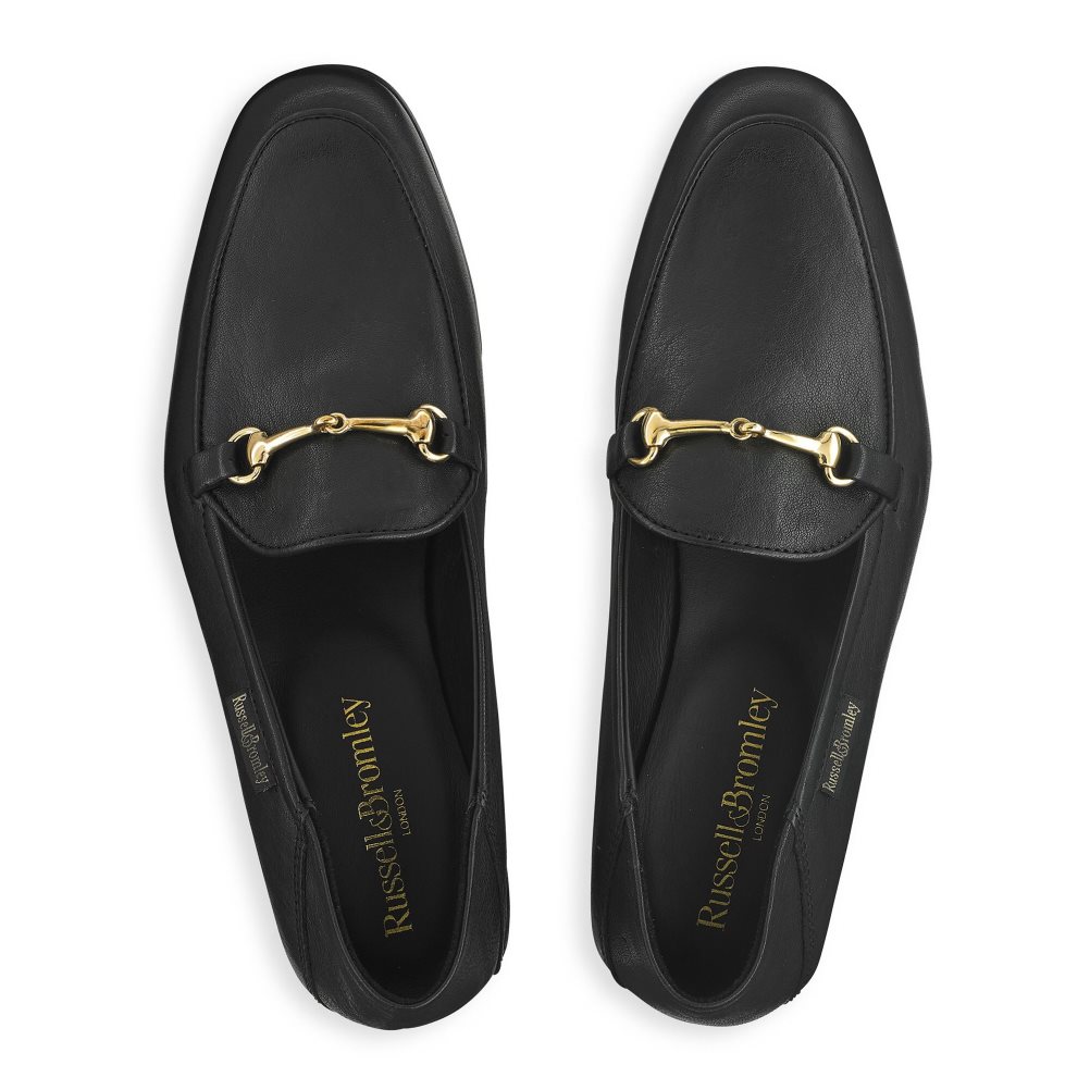 Russell & Bromley Snaffle Loafers Dam Svarta | MKBFL-3420