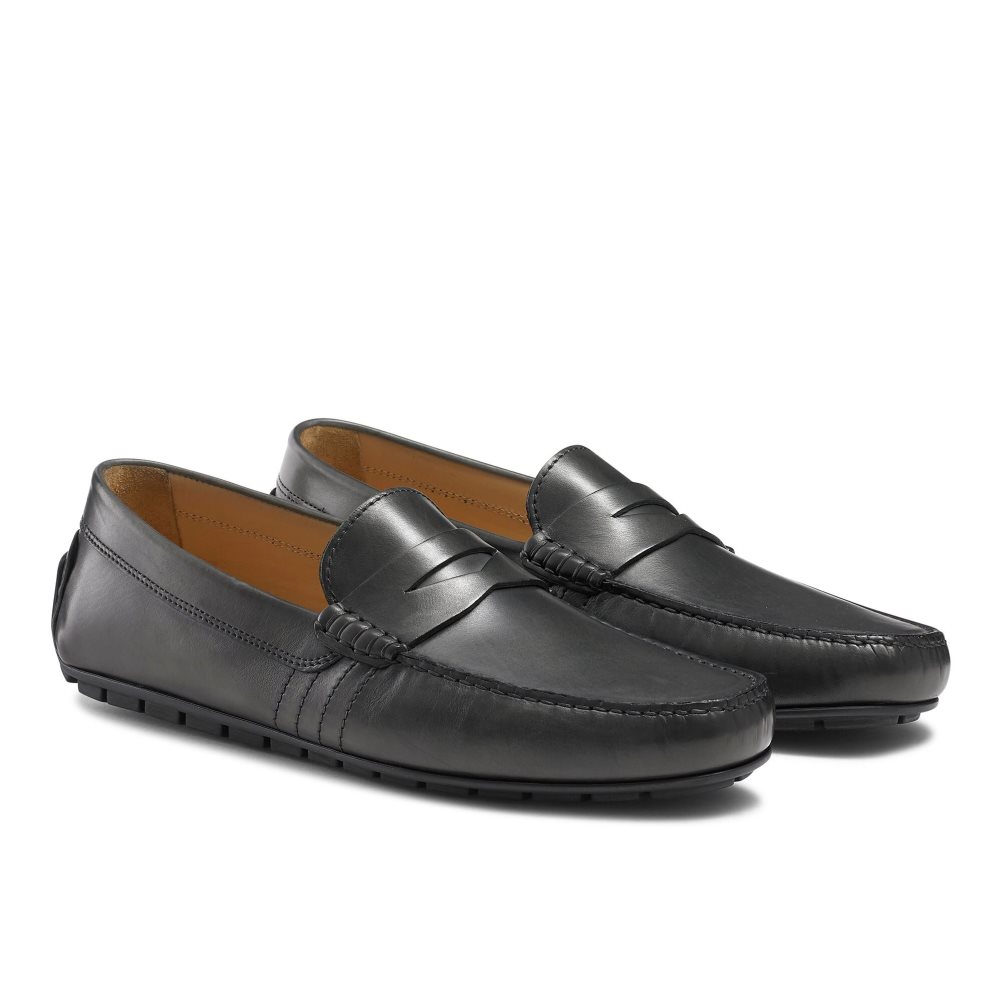 Russell & Bromley Soft Wear+ Driver Formella Skor Herr Svarta | KCZSY-1205