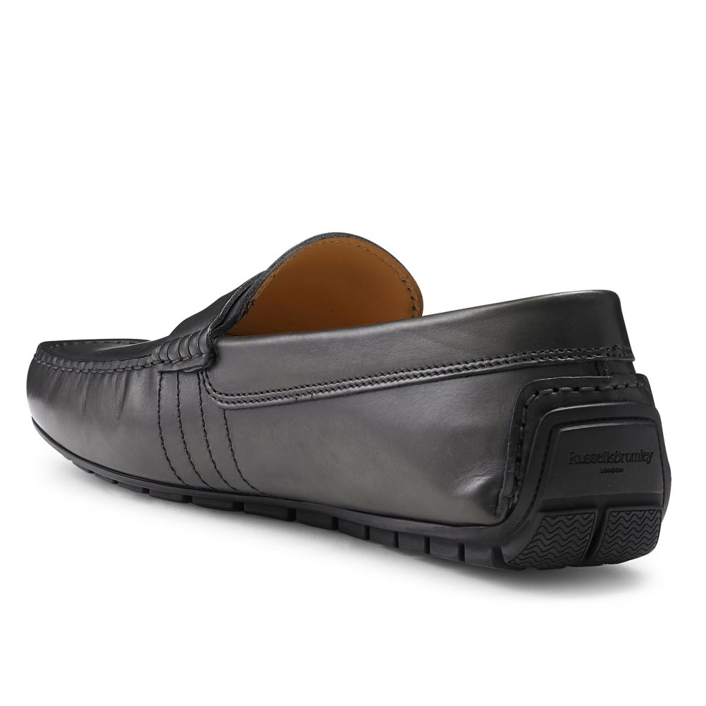Russell & Bromley Soft Wear+ Driver Formella Skor Herr Svarta | KCZSY-1205