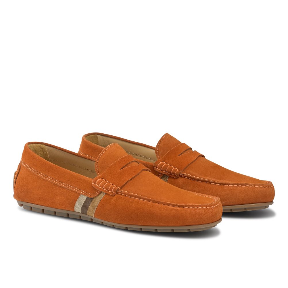 Russell & Bromley Soft Wear Driver Formella Skor Herr Bruna | XDKUP-3918
