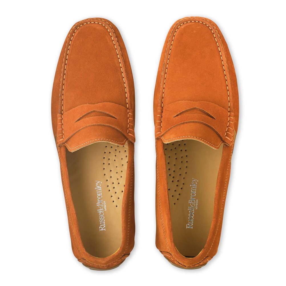 Russell & Bromley Soft Wear Driver Formella Skor Herr Bruna | XDKUP-3918