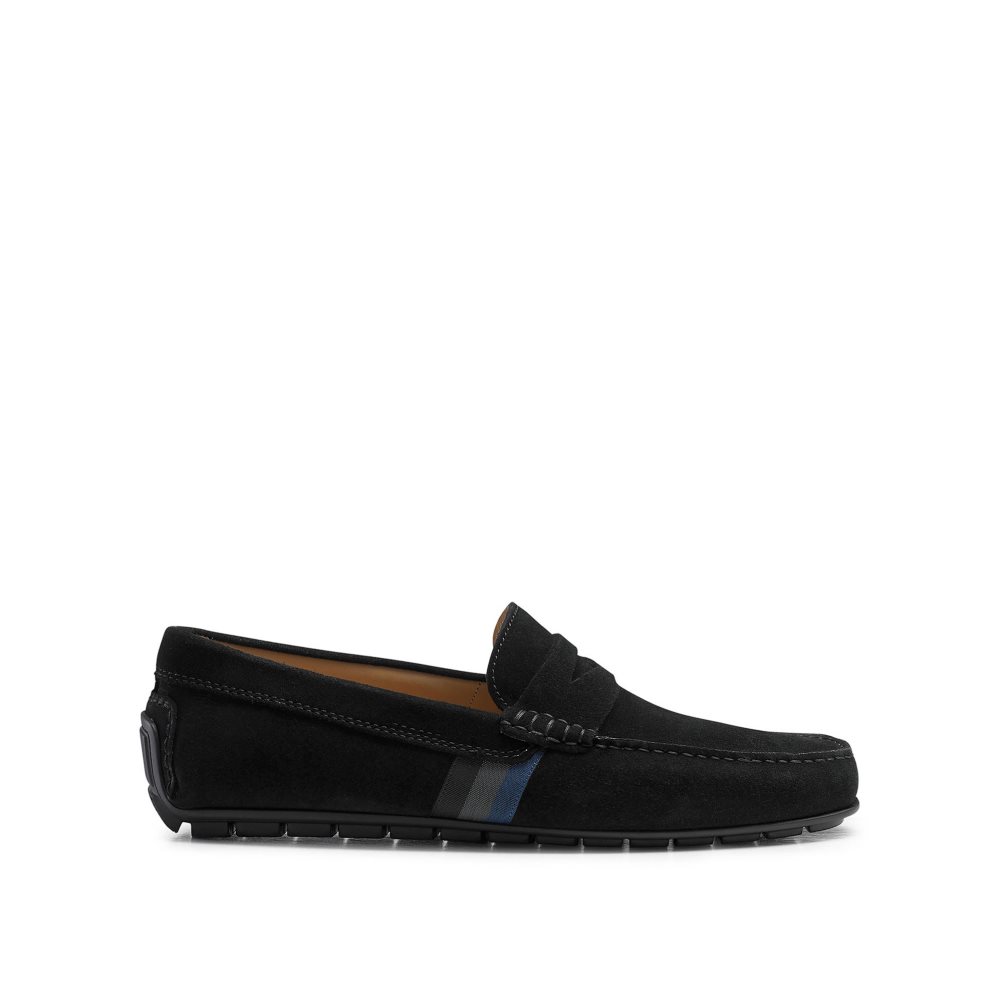 Russell & Bromley Soft Wear Driving Formella Skor Herr Svarta | IGNJR-5931