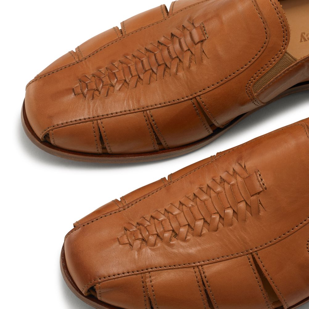 Russell & Bromley Southend Weave Detail Slip On Casual Skor Herr Bruna | QEDLU-2108