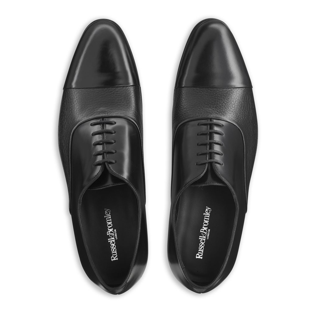 Russell & Bromley Stratus Tå Cap Oxford Formella Skor Herr Svarta | AFIZD-8246