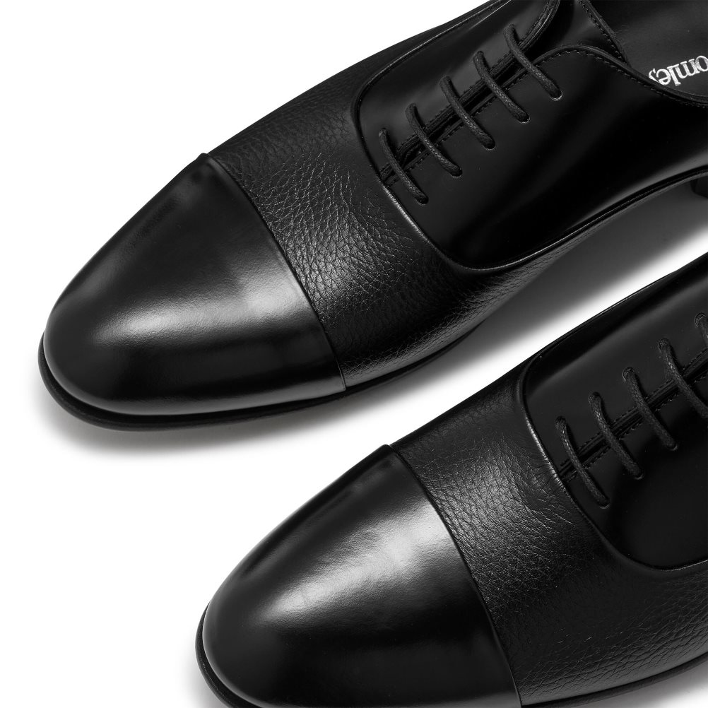 Russell & Bromley Stratus Tå Cap Oxford Formella Skor Herr Svarta | AFIZD-8246